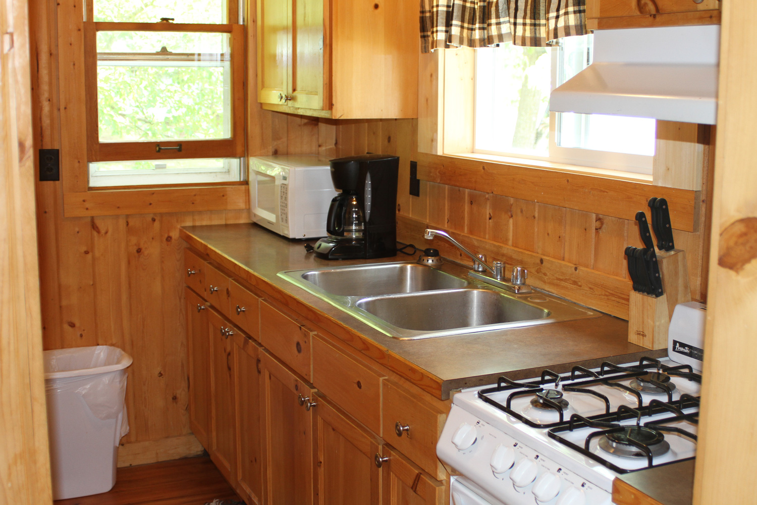 Galley Style Kitchen with lake breezes